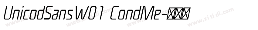 UnicodSansW01 CondMe字体转换 UnicodSansW01 CondMe字体转换